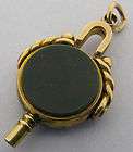 Antique 9k 9ct Gold Gem Folding Pocket Watch Key Fob Pendant Bir 1911