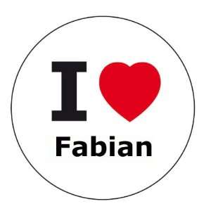 love Fabian Aufkleber   6 cm Durchmesser  Auto