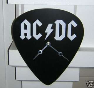 AC/DC Giant Guitar Pick Clock For THOSE ABOUT TO ROCK  