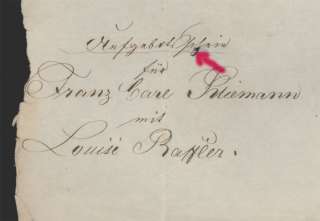 178❚❚ Urkunde von 1854 aus Klopschen in Schlesien  