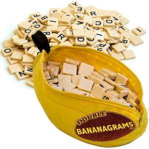 Double Bananagrams Word Game Scrabble w/ Travel Pouch 094922152237 