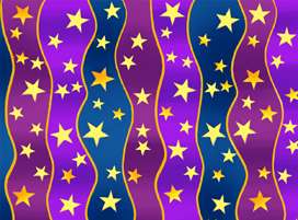 Merlins Dragons Fabric Purple Blue Stripe Stars 45444 NV  