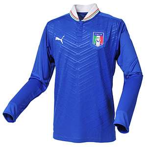 BNWT 2012 Puma ITALY ITALIA Home L/S Soccer Jersey Football Shirt 