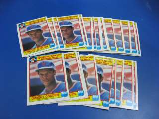   Gooden 1986 Topps Quaker Chewy Granola Cards New York Mets  
