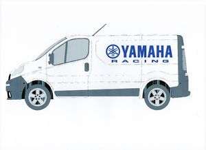 2x Huge Yamaha Racing Car Van Sticker Motorcross Enduro  