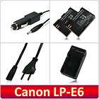 Charger + 2x Battery LP E6 LPE6 for Canon EOS 60D