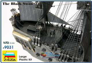 Black Swan 1/72 Pirate Ship Large Plastic Model Kit, New Molds # 9031