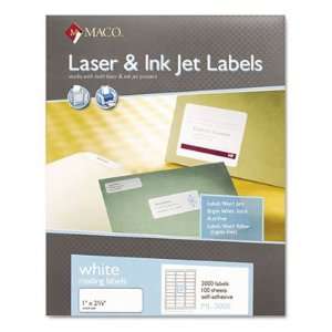  Chartpak White All Purpose Labels MACML3000 Office 