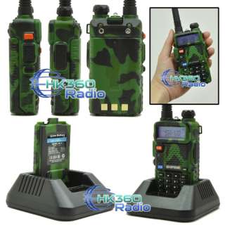 BAOFENG UV 5R Camouflage Dual Band 4w UHF/VHF FM MINI Radio + EARPIECE 