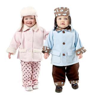 NEW! GIRLS BABY BOY COAT HAT PANT WINTER SEWING PATTERN  