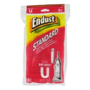  Endust 3 Count Type U Vacuum Bags Sold in packs of 6