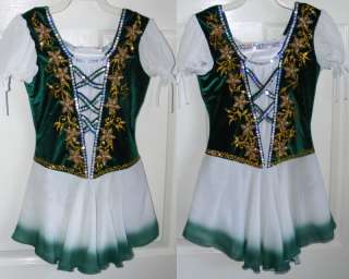 Competition Ice/Figure skating dress/Twirling/Irish   Made to Fit 
