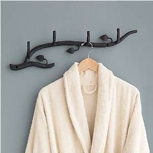 Gaiam Hand Forged Recycled Iron Leaf Coat Rack, 5H x 23½W:  