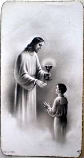 1939 Santino Cristo Ricordo Prima Comunione  