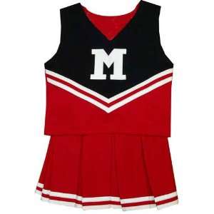   Cheerdreamer Two Piece Uniform (Red w/ Black Top )