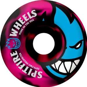 Spitfire Bighead Mutant 52mm Pink Black Swirl Skate Wheels  