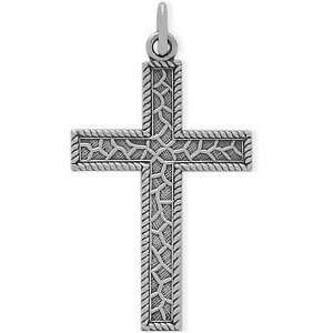   Genuine Sterling Silver Religious Cross with chain   16 Jewelry