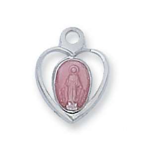  Silver St Saint Miraculous Medal Virgin Mary Pendant Necklace Medal 