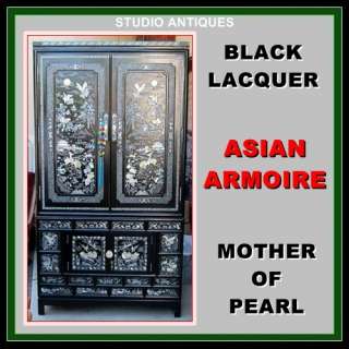   ARMOIRE Wardrobe MOTHER OF PEARL Chinese Style Cabinet KOREA  