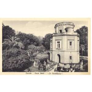 1930s Vintage Postcard   La Castelluccia   Royal Palace Gardens 