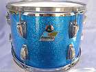   LUDWIG 13 CLASSIC SERIES BLUE SPARKLE RIDE TOM for DRUM SET LOT #J492