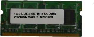 1GB DDR2 SODIMM PC5300 PC2 5300 667 LAPTOP MEMORY RAM  