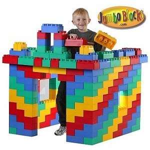   Blocks Jumbo Set Plastic Interlocking Building Blocks: Toys & Games