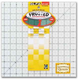  Frosted Advantage Ruler. The Standard. 12.5 x 12.5 Square Ruler 