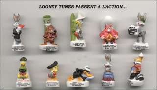 LOONEY TUNES ACTION MOVIE French Set PORCELAIN Figures  