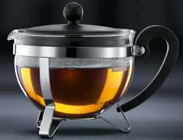 Bodum EARL GREY Tea Pot 34oz Great for Bag Tea or Loose Leaf Tea 