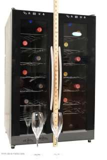 NewAir AW 320ED Dual Temp Zone Wine Cooler Refrigerator Cellar Chiller 