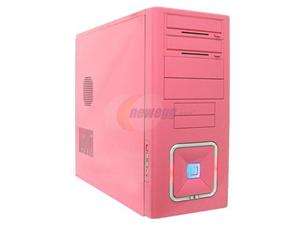   O² ATX 302KP Pink Steel ATX Mid Tower Computer Case 420W Power Supply