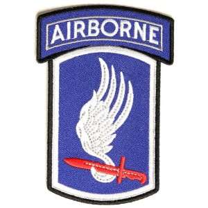  173rd Airborne Patch, 3x4.5 inch, small embroidered iron 