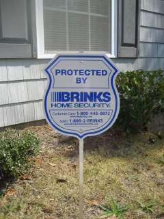 REPLACEMENT BRINKS HOME SECURITY STICKERS AND YARD SIGN  