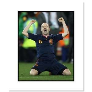  Andres Iniesta (Spain) 2010 at World Cup Goal Celebration 