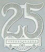 25TH ANNIVERSARY Party Supplies Crest Cutout Decoration  