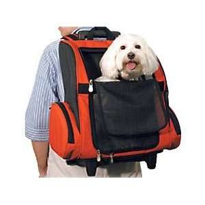  Pet Wheel Away Backpack Pet Carrier  Size LARGE   BLACK 