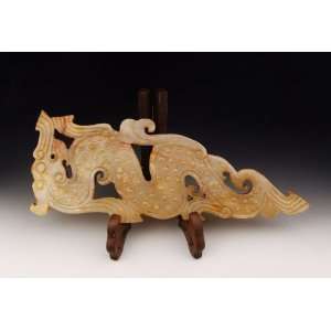 Dragon shaped Jade Carving from Spring&Autumn Period, Chinese Antique 