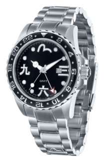   EV 7013 01 Tezuka Gold Tone Ana Digi Leather Strap Watch Watches