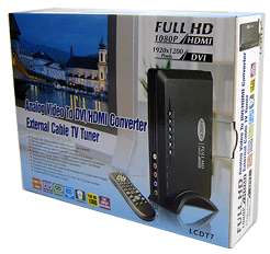 Retail Package For allaboutadapters LCDT7 Coax Cable TV Tuner + RF 