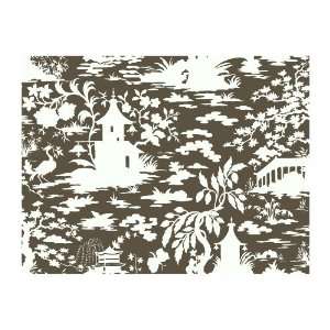  York Wallcoverings AP7420 Silhouettes Asian Scenic Toile 