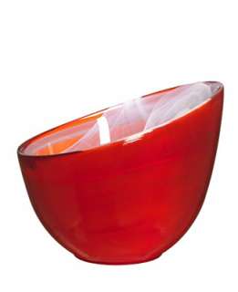 Sea Glasbruk by Kosta Boda Glass Bowl, Candy Red   Crystal & Glass 