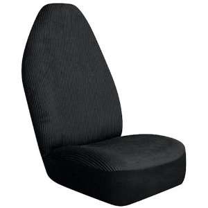 Auto Expressions Comfort Corduroy Black Universal Fit Front Seat Cover