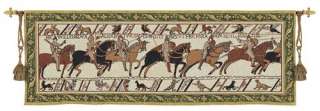 Bayeaux Wall Tapestry Medieval Warriors Picture Knight  