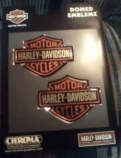 Harley Davidson Chroma Domed Emblemz Decals Stickers for Auto Truck 
