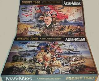Axis & Allies Europe 1940 and Axis & Allies Pacific 1940 Both New 