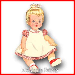 Vintage Baby Doll Clothes Dress Wardrobe Pattern 22 23 Toodles Kissy 