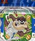 TAZ Happy Birthday BANNER ~ HTF Rare Looney Tunes Party