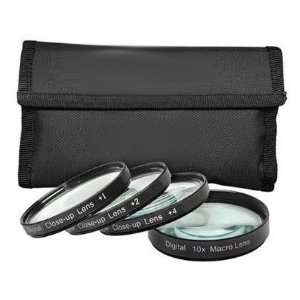 Digital Concepts 52mm +1 +2 +4 +10 Close Up Macro Filter Set with 