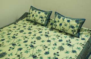   Bedsheets Bedspreads Cotton Double Size Indian Bed Sheet Antique Decor